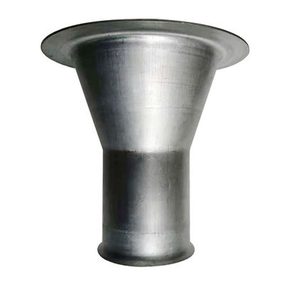 케이지 상단에 145x140mm 집진기 벤츄리 탄소강 용접