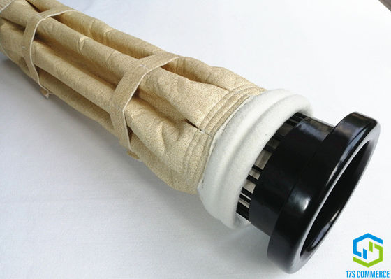 150mm Aramid 여과 백 Nomex 여과 백 낮은 에너지 소비