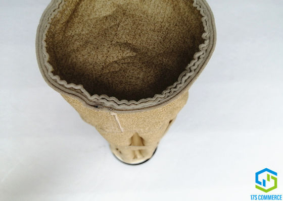 150mm Aramid 여과 백 Nomex 여과 백 낮은 에너지 소비