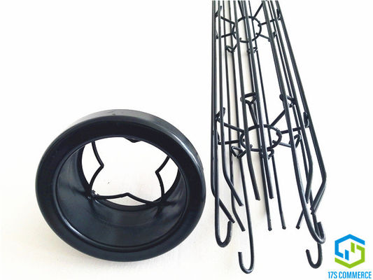 이동식 상단 캡 120mm 주름 필터 케이지 연강