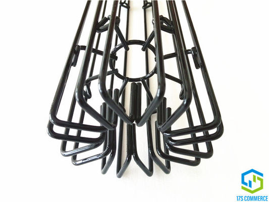 이동식 상단 캡 120mm 주름 필터 케이지 연강
