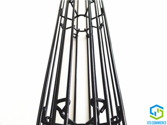 이동식 상단 캡 120mm 주름 필터 케이지 연강