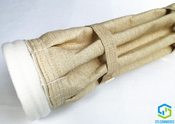 Aramid 펠트 먼지 수집가 가방 고능률은 필터 표면을 확장합니다